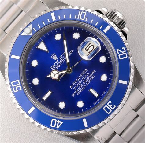 rolex submariner 16610 blue|rolex submariner date 16610 price.